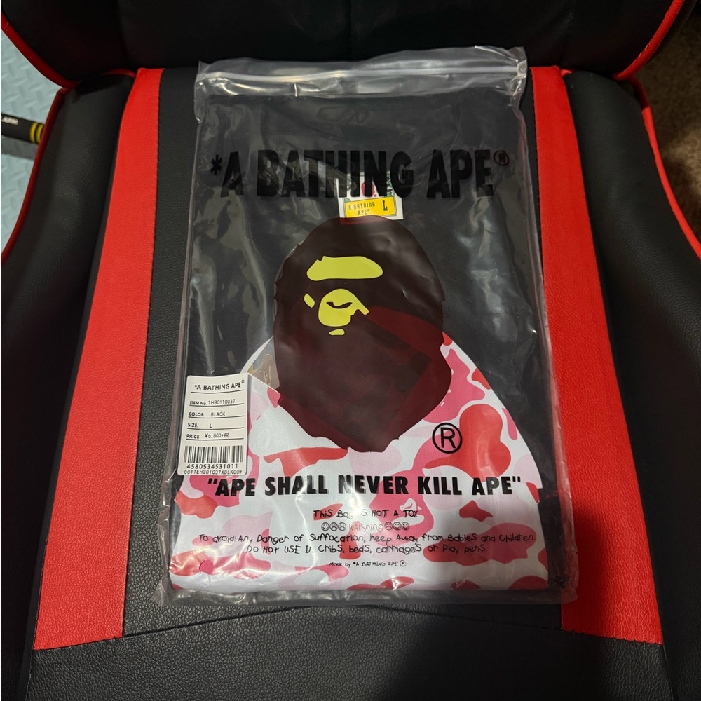 Bape Black and Pink Camo Short Sleeve Tee